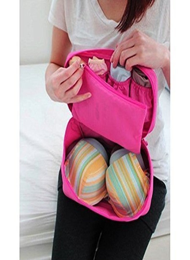 Wishbone Travel Underwear Panties Bra Pouch Organizer Bag Waterproof Personal Garment case (Multicolour) - Image 4